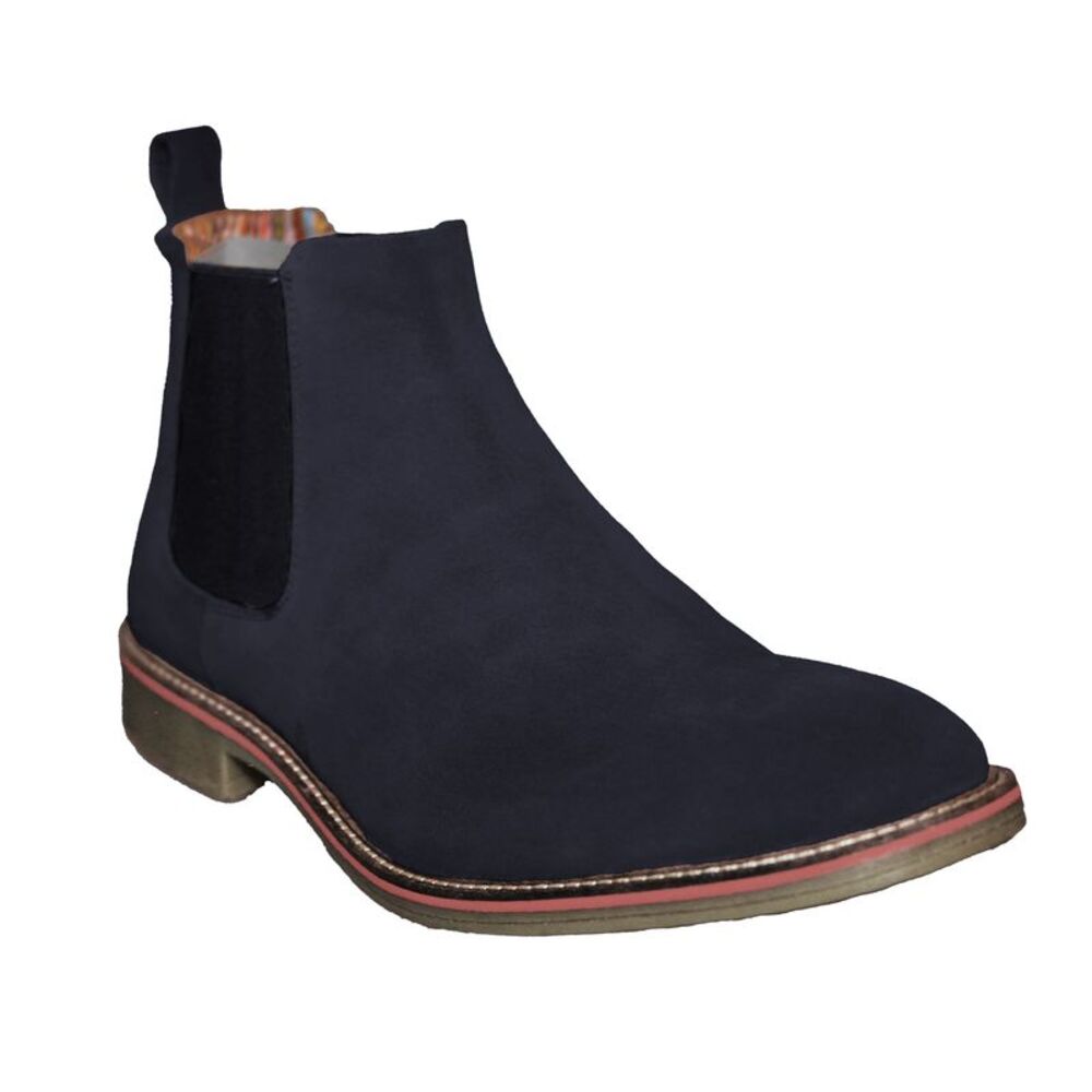 Roamers Mens Casual Gusset Boots / Navy